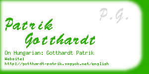 patrik gotthardt business card